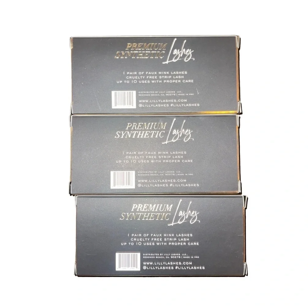 BUNDLE LILLY LASHES Premium Synthetic Faux Mink Lash (3 Pairs) NWT